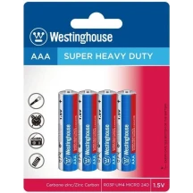 Батарейка Westinghouse Super Heavy Duty AAA/R03, 4 штуки, shrink R03P-SP4v
