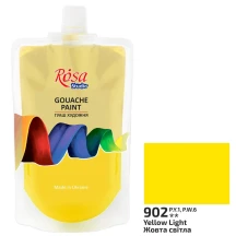 Фарба гуашева Rosa Studio художня 200 мл, жовта світла 323200902