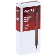 Ручка масляная Axent автоматическая Prime 0,7 мм, корпус золотой, цвет синий AB1103-35-02-A — фото 2