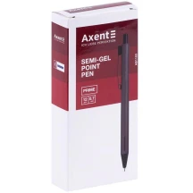Ручка масляная Axent автоматическая Prime 0,7 мм, корпус серый, цвет синий AB1103-03-02-A — фото 2