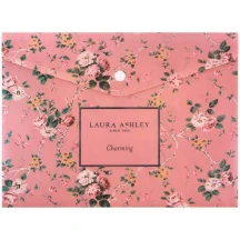 Папка на кнопке Axent A5+, пластик 180 мкн, LA Charming 1496-30-A