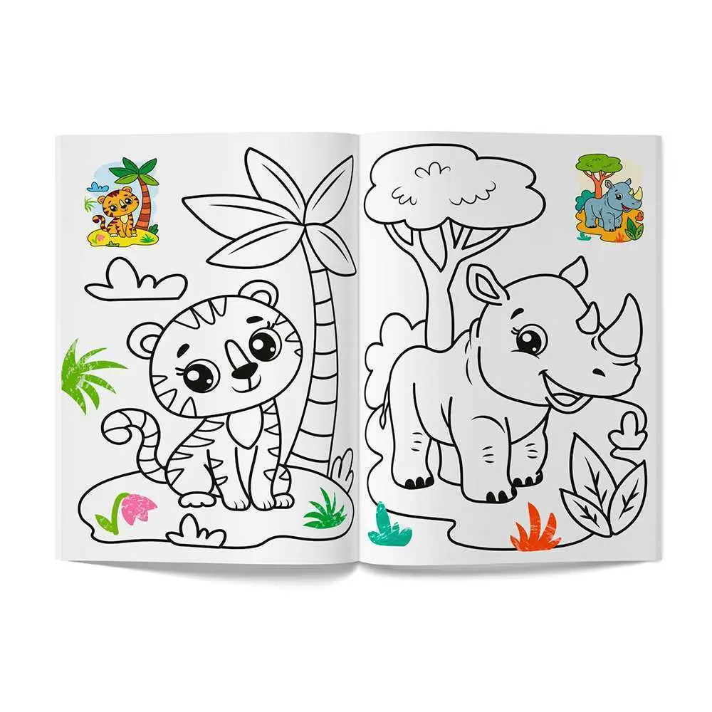 Раскраска Crystal Book ''Разноцветка. Зоопарк" 155609_2