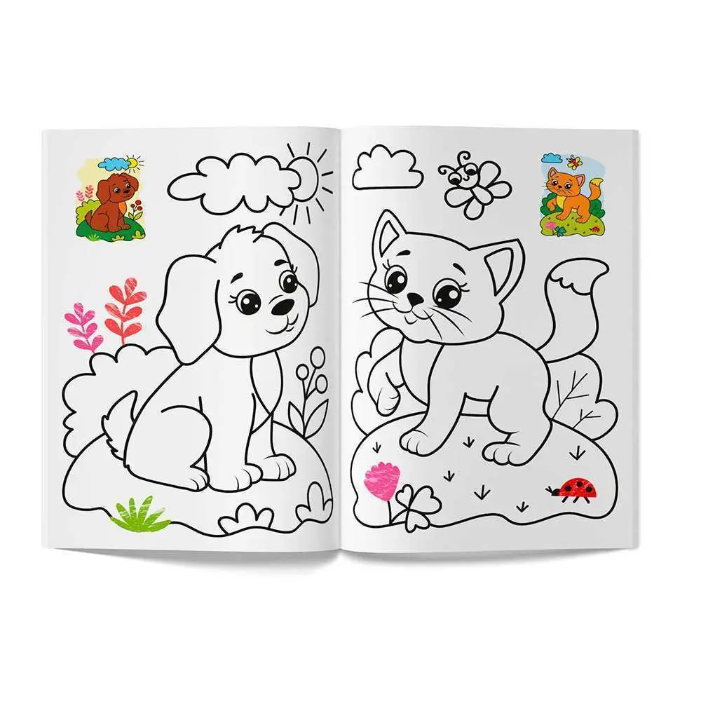 Розмальовка Crystal Book "Кольорованка. Тваринки" — фото 2