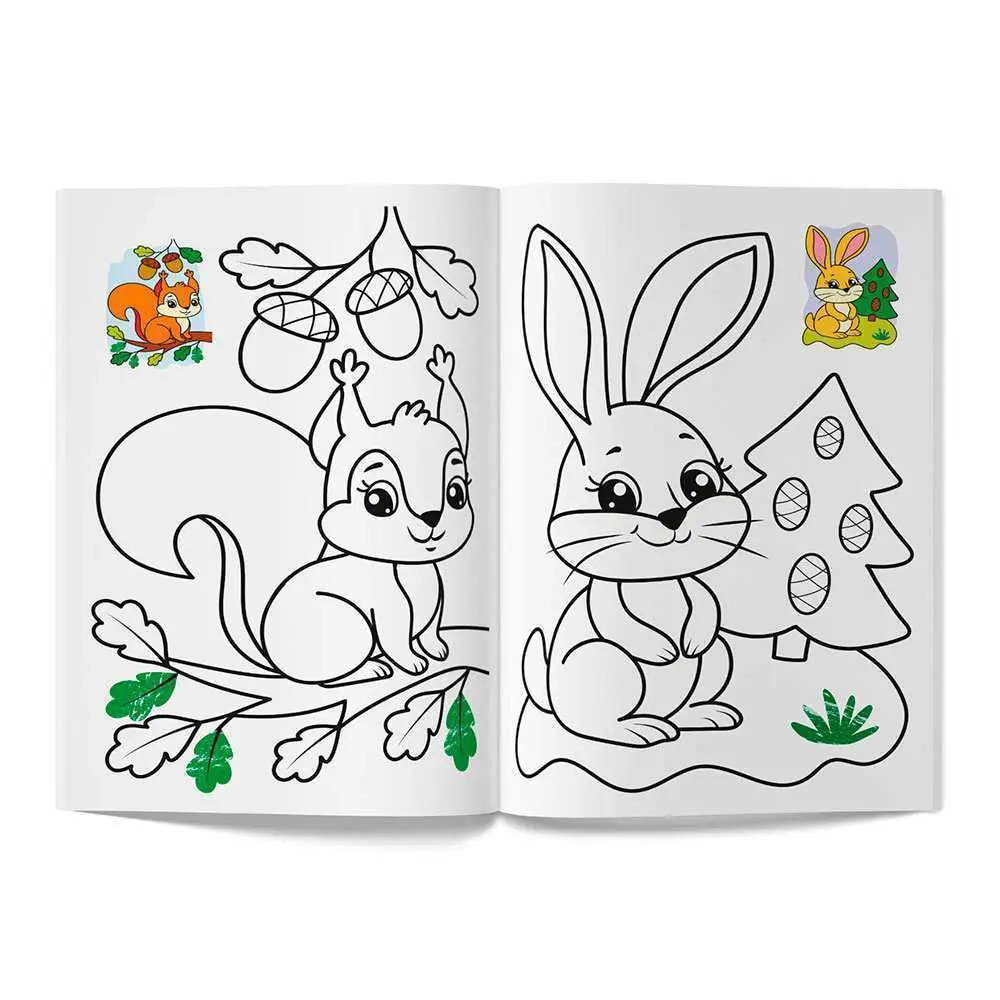 Розмальовка Crystal Book "Кольорованка. Тваринки" — фото 3