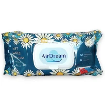 Серветки вологі Air DREAM Wet Wipes 120 штук з клапаном
