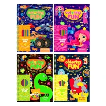 Набір для творчості Апельсин "Coloring Fun" раскраска карандашами на пружине, ассорти НТ-39