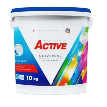 Порошок для стирки Active Universal,10 кг ведро+дозатор