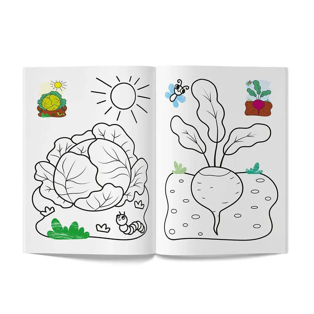 Книга Crystal Book "Кольорованка. Овочі" — фото 3