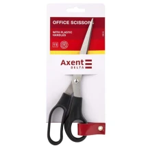 Ножиці офісні Axent, 21 см, чорні, блістер D6212