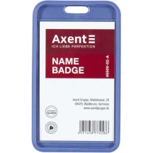 Бейдж-чохол Axent SoftTouch 54 х 85 мм, матовий димчастий синій 4550V-02-А