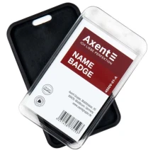 Бейдж-чохол Axent SoftTouch 54 х 85 мм, матовий чорний 4550V-01-А — фото 5