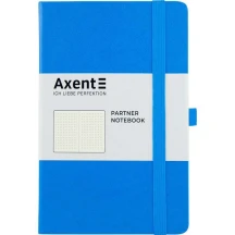 Книга записна Axent Partner 125 х 195 мм, 96 аркушів, крапки, блакитна 8306-07-A