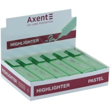Текстовыделитель Axent Highlighter, 1-5 мм, клиноподобный, пастель, мятный 2537-18-A — фото 2