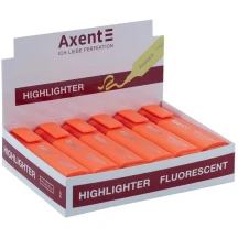 Текстовыделитель Axent Highlighter, 1-5 мм, клиноподобный, пастель, апельсиновый 2537-12-A — фото 2