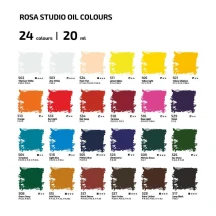 Набір олійних фарб Rosa Studio, 24 кольори х 20 мл, блістер 131015 — фото 2