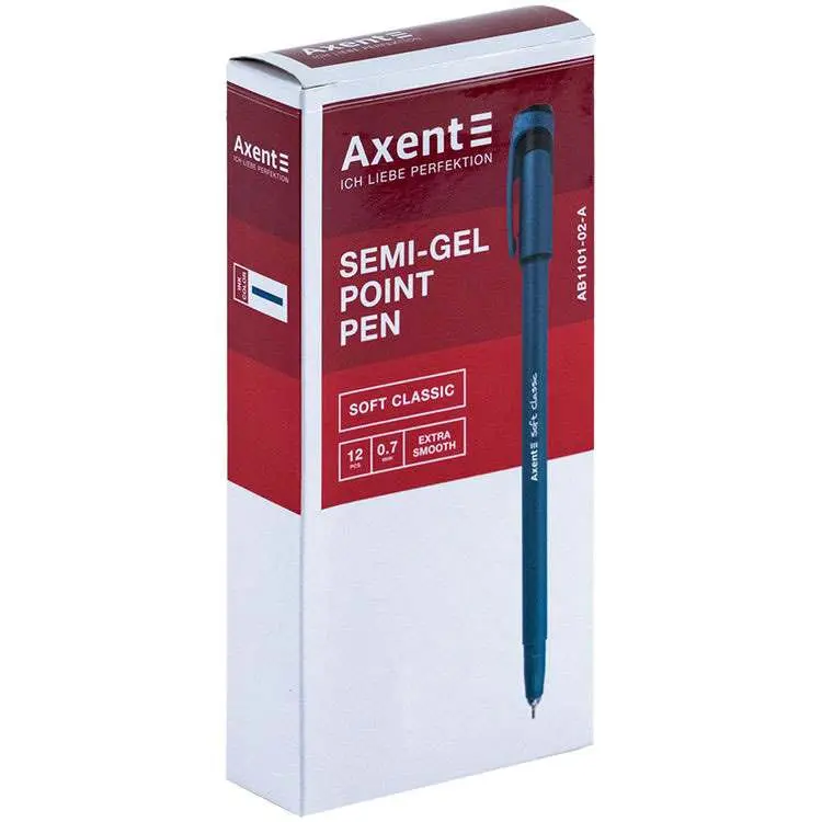 Ручка масляна колір синій Soft Classic 0,7 мм Axent AB1101-02-A — фото 3