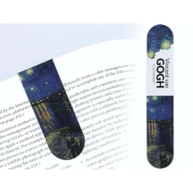 Закладки для книг магнітні Carmani Ван Гог 4 штуки в упаковці 2 х 5,5 см 013-4185 — фото 2