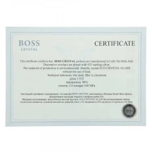 Набір горілчаний Boss Crystal "Козаки" (графін та 6 чарок) оздоблення платина, срібло, золото GPB77KOZ2XG — фото 3