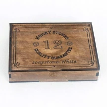 Подарунковий набір каменів SoapStone-White-12 шт, 20 х 20 мм, для охолодження віски — фото 3