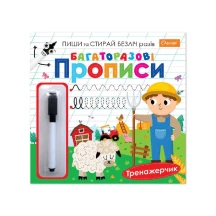 Розвиваючий набір "Багаторазові прописи" з маркером, асорті Апельсин НТ-45 — фото 5