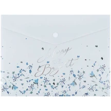 Папка на кнопке Axent A5+, пластик 180 мкн, Flower Symphony-1 1496-44-A
