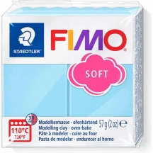 Пластика Soft 57 г Аквамаринова пастельна Fimo 8020-305
