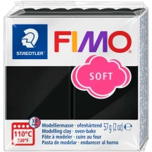 Пластика Soft 57 г Чорна Fimo 8020-9