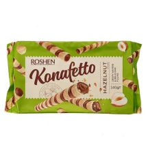 Вафельні трубочки Konafetto з горіховою начинкою 140 г Рошен