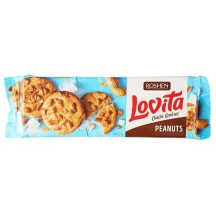 Здобне печиво Lovita Classic Cookier арахіс 150 г Рошен
