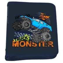Папка об'ємна "Monster Truck" на блискавці, 250 х190 х 30 мм, PP 500 мкн Class 5629-26C