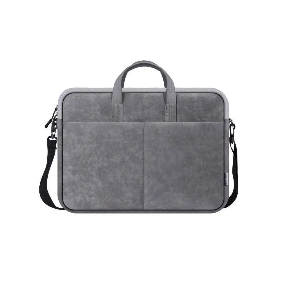 Сумка для ноутбука Defender Solid 15,6 PU шкіра сірий 26088 — фото 3