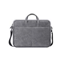 Сумка для ноутбука Defender Solid 15,6 PU шкіра сірий 26088 — фото 3