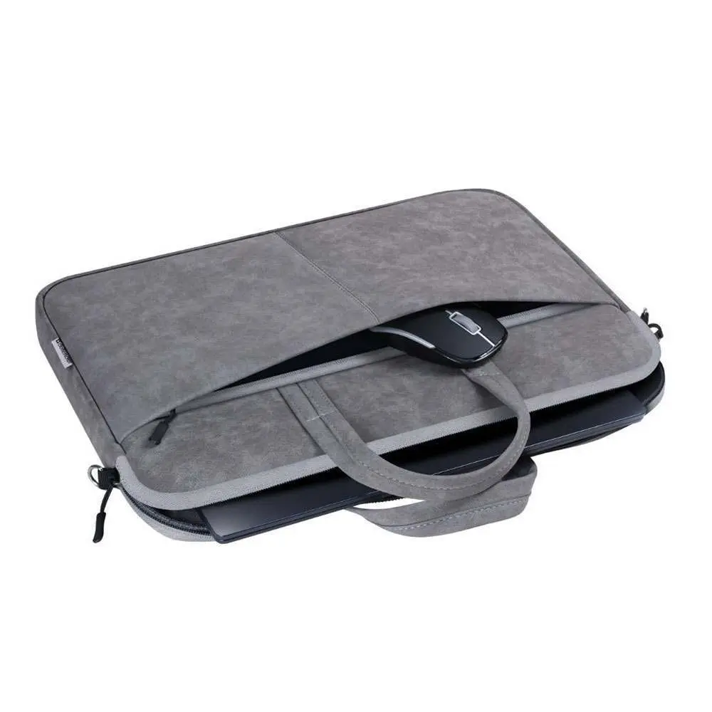 Сумка для ноутбука Defender Solid 15,6 PU шкіра сірий 26088 — фото 4