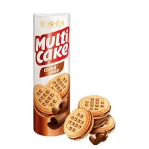 Печиво Multicake з начинкою какао 180 г, Рошен