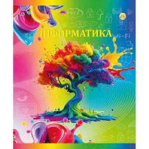 Зошит в клітинку Тетрада 48 аркушів А5, Предметні "Микс 10К" неон, УФ-лак ТЕ15027 — фото 6