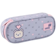 Пенал Kite без наповнення 1 відділення, 1 відворот, на блискавці Pixel Love K26-599-3