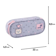 Пенал Kite без наповнення 1 відділення, 1 відворот, на блискавці Pixel Love K26-599-3 — фото 2