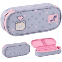 Пенал Kite без наповнення 1 відділення, 1 відворот, на блискавці Pixel Love K26-599-3 — фото 3
