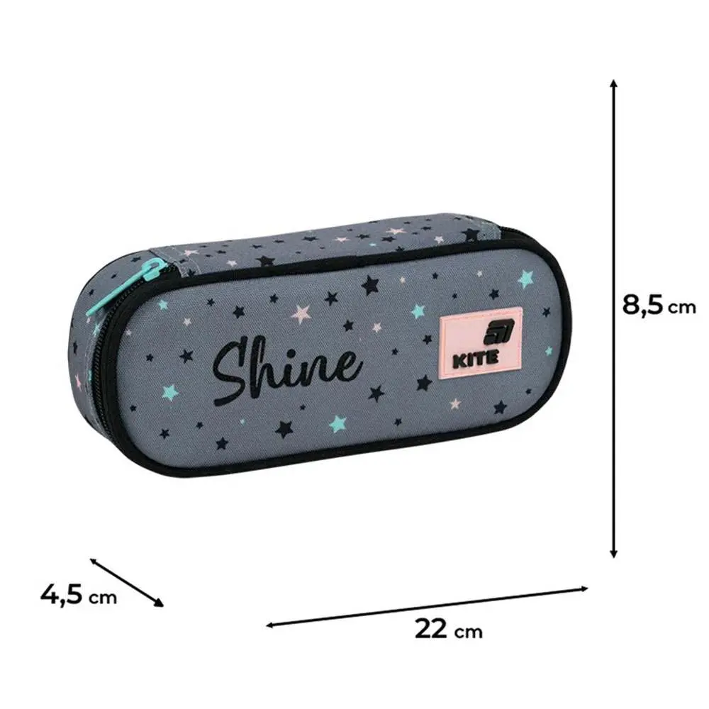 Пенал Kite без наповнення 1 відділення, 1 відворот, на блискавці Shine K26-599-11 — фото 2
