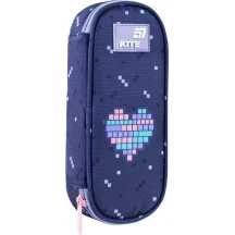Пенал Kite без наповнення 1 відділення, 1 відворот, на блискавці Type Love K26-599-7