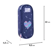 Пенал Kite без наповнення 1 відділення, 1 відворот, на блискавці Type Love K26-599-7 — фото 3
