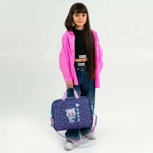 Шкільна текстильна сумка А4 "Be Friends" поліестер, бузкова з малюнком Kite K26-589-1 — фото 4