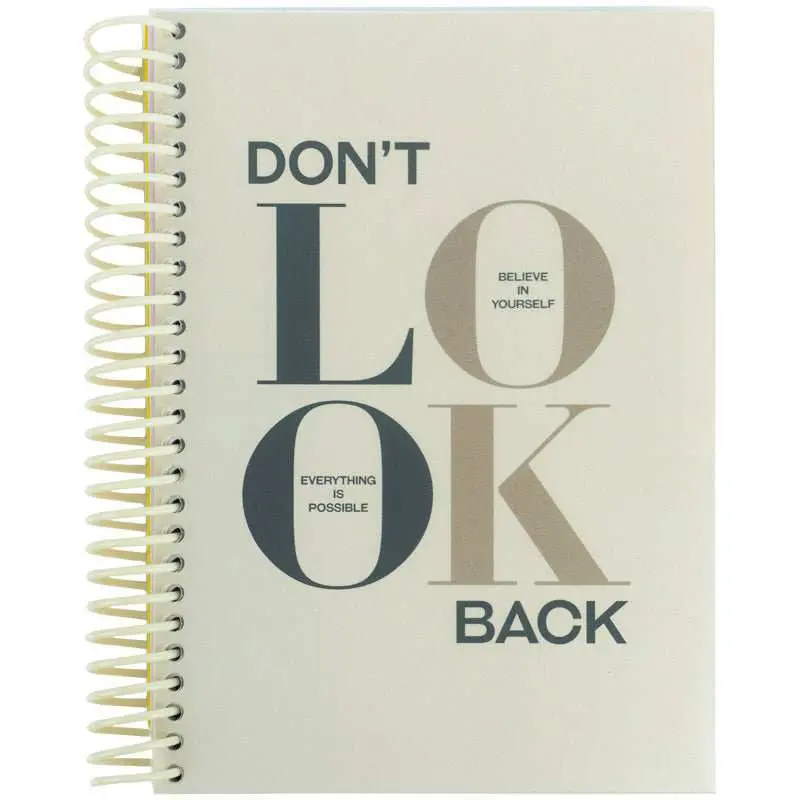 Блокнот А5 120 листов "Don't look back" с разделителями, клетка, Axent, спираль 8405-18-A Блокнот А5 120 листов "Don't look back" с разделителями, клетка, Axent, спираль 8405-18-A