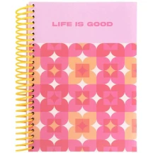 Блокнот А5 120 листов "Life is good" с разделителями, клетка, Axent, спираль 8405-17A