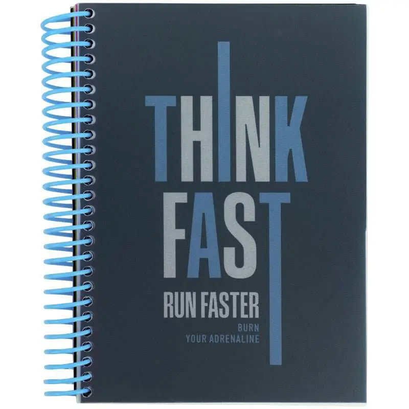 Блокнот А5 120 листов "Think fast" с разделителями, клетка, Axent, спираль 8405-20-A Блокнот А5 120 листов "Think fast" с разделителями, клетка, Axent, спираль 8405-20-A
