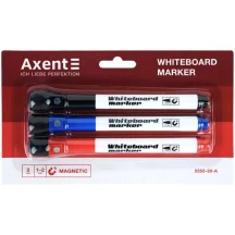 Маркер Whiteboard Magnetic 1-2 мм, набір 3 кольорів Axent 2555-30-A — фото 2
