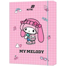 Папка для праці А4 "My Melody" на гумці, кольорова, ламінована, картонна Kite HK26-213
