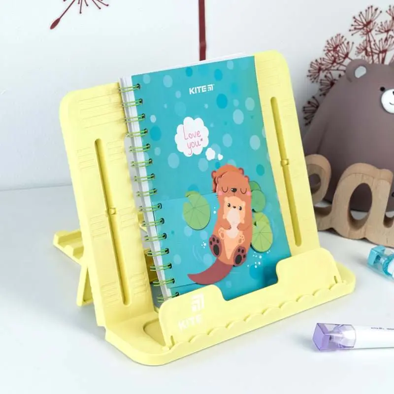 Підставка для книг пластикова, світло-жовта Kite K26-330-5 — фото 3