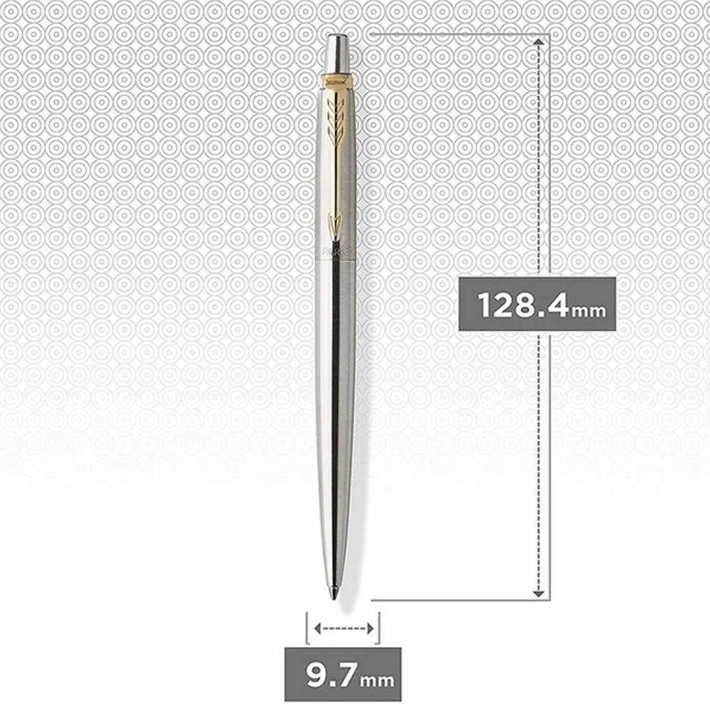 Ручка Parker Jotter Ukraine стальна з позолотою кулькова Герб України 16 032_T005b — фото 4