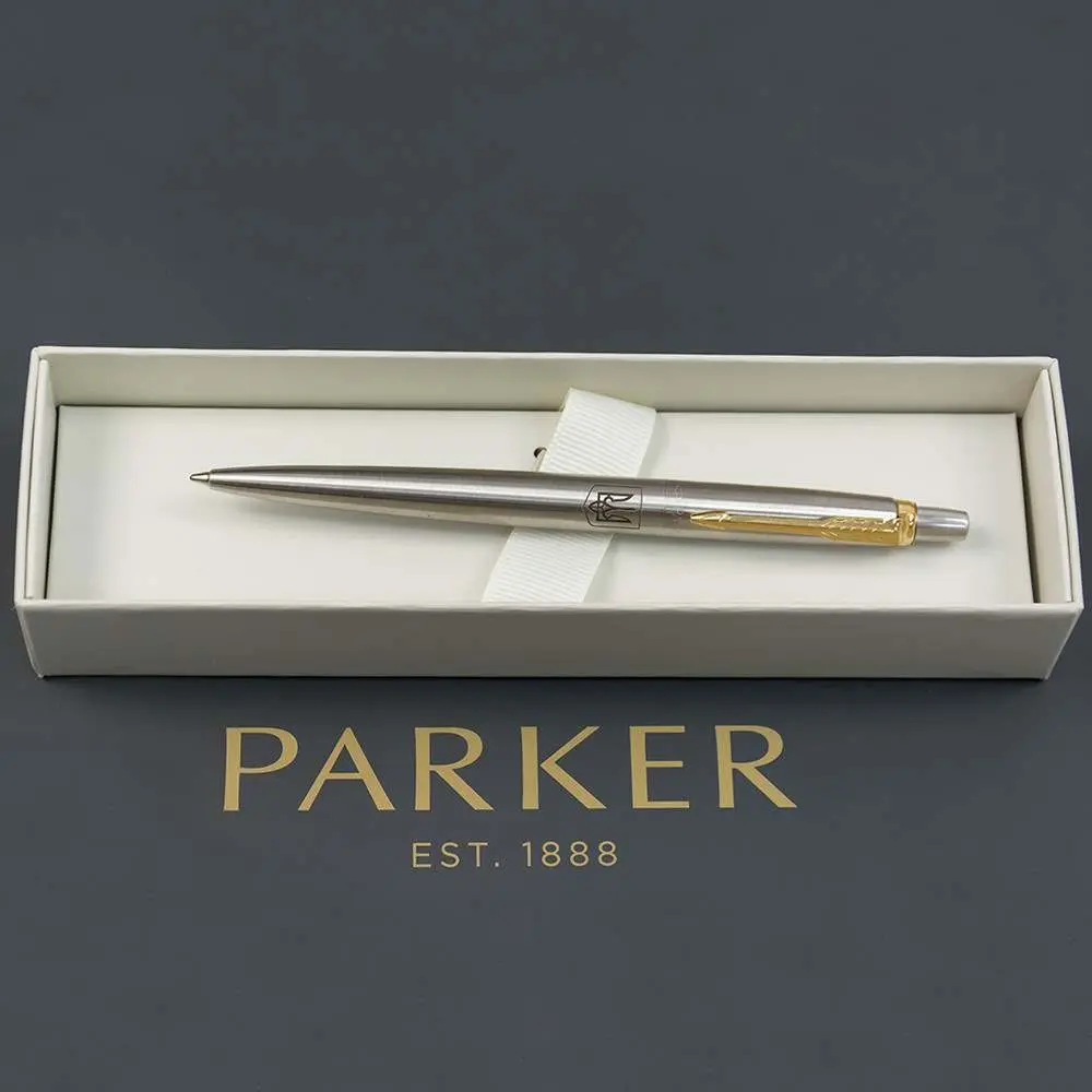 Ручка Parker Jotter Ukraine стальна з позолотою кулькова Герб України 16 032_T005b — фото 5